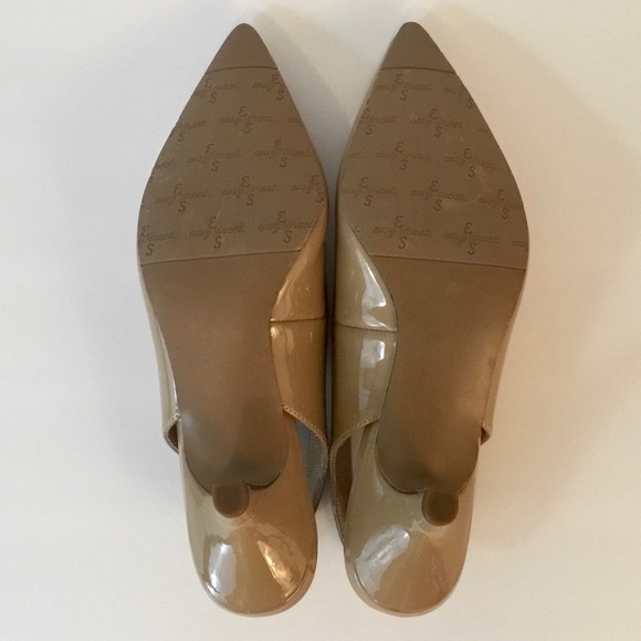 Easy Street ‘Faye’ Nude Patent Sling Back Pump - Picture 8 of 13